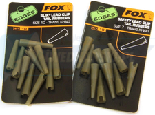 FOX Edges Size 10 LeadClip Tail Rubbers Khaki