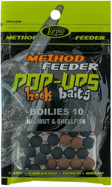 LORPIO BOILIES HALIBUT & SHELLFISH 10 mm 15g - Przyneta Method Feeder POP-UPS Hook Baits
