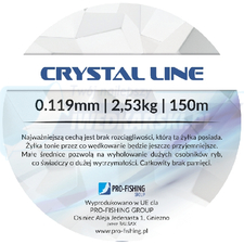 PFG żyłka CRYSTAL LINE 0.119mm 2,53kg 150m