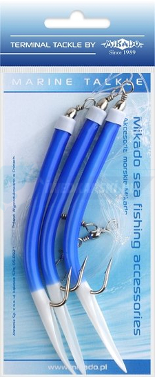 MIKADO ZESTAW MORSKI - GUMMI MAKK RIG - hak 3x6/0 (BLUE)