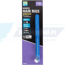 PRESTON haczyki z przyponem KKM-B Mag Store Hair Rigs - 4" / BANDED / roz.16
