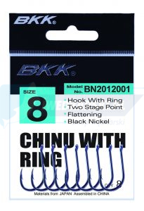 MIKADO HACZYK BKK - CHINU WITH RING Nr.1 BN - torebka 8szt.