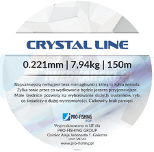 PFG żyłka CRYSTAL LINE 0.221mm 7,94kg 150m